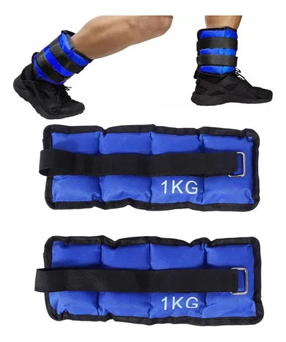 Tobilleras De Peso Ajustable 2 kg (Par)