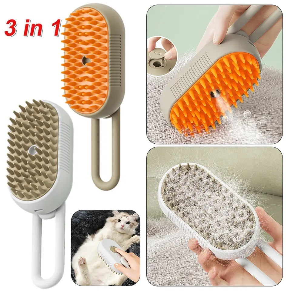 Cepillo Masajeador De Vapor Gatos Perros